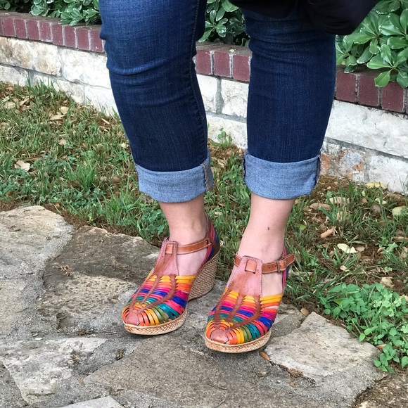 Multi color fiesta huarache wedge - Picture 5 of 6